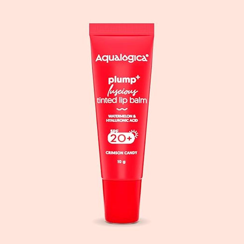 Aqualogica Crimson Candy Plump+ Luscious Tinted Lip Balm